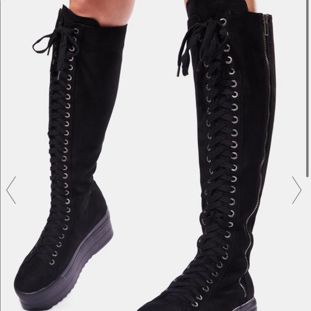 Lamoda knee high platforms